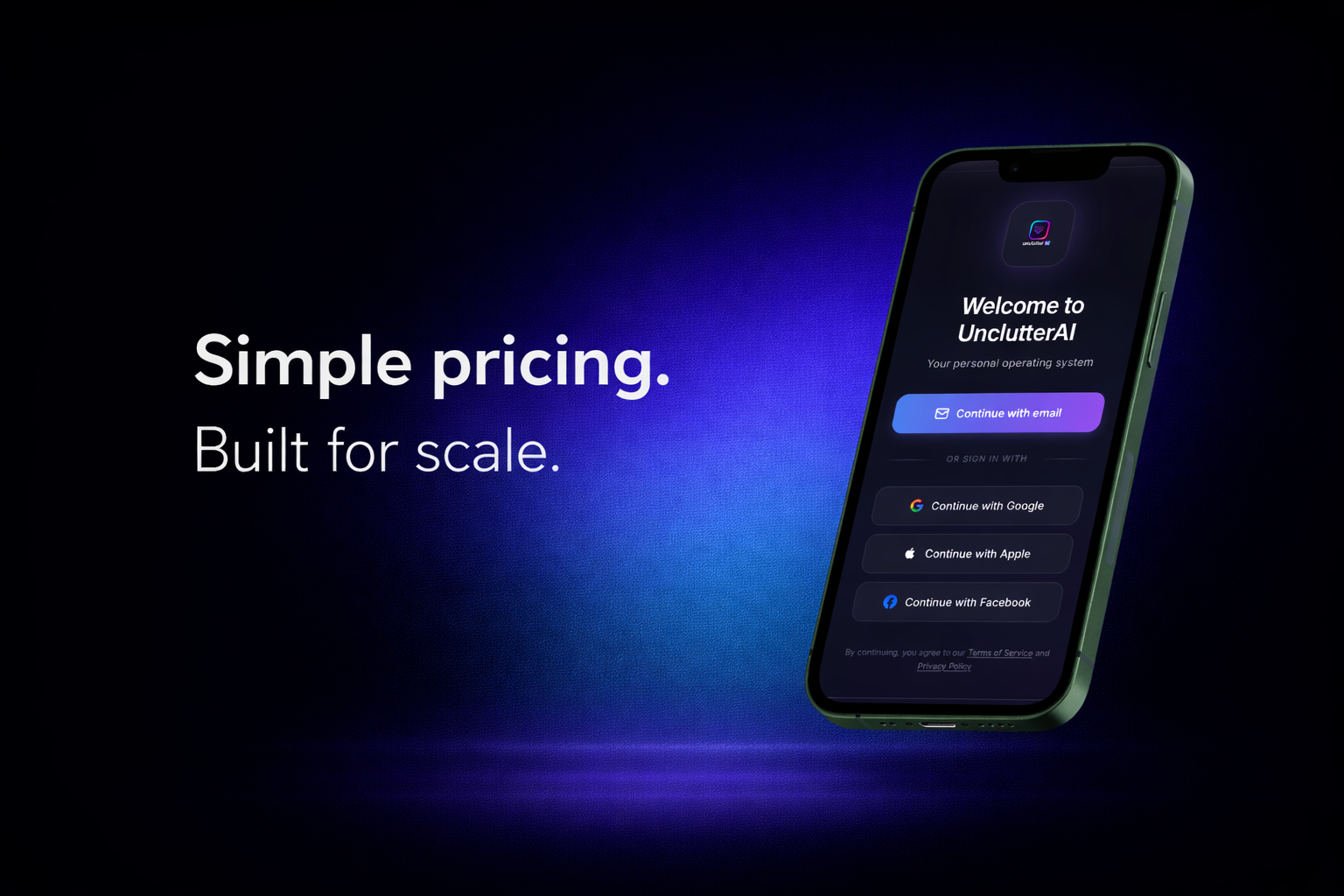 UnclutterAI pricing overview